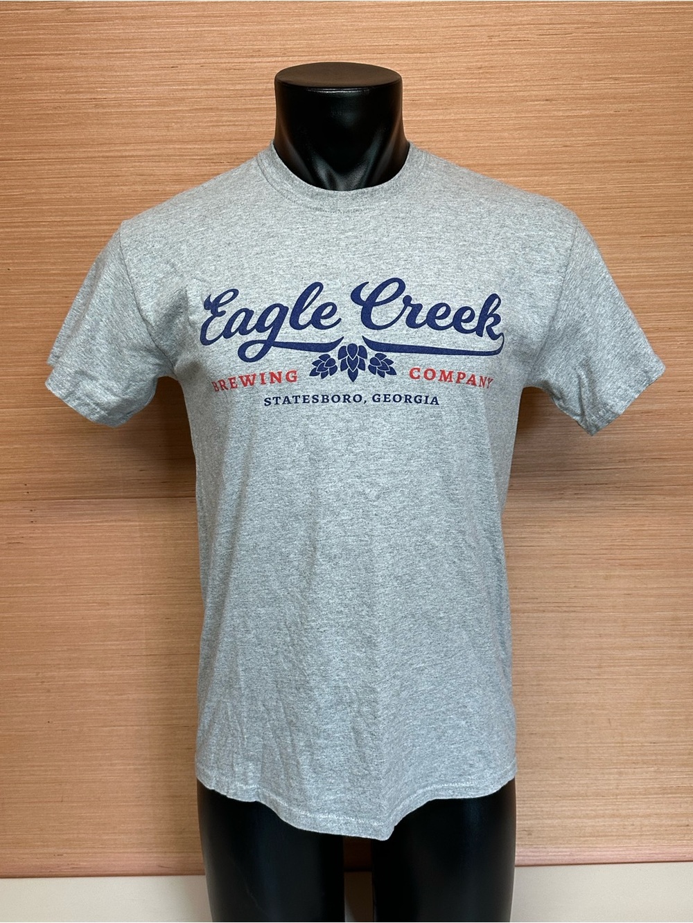 Eagle Creek Brewing Company Statesboro Georgia Gray T-Shirt Adult Size Medium